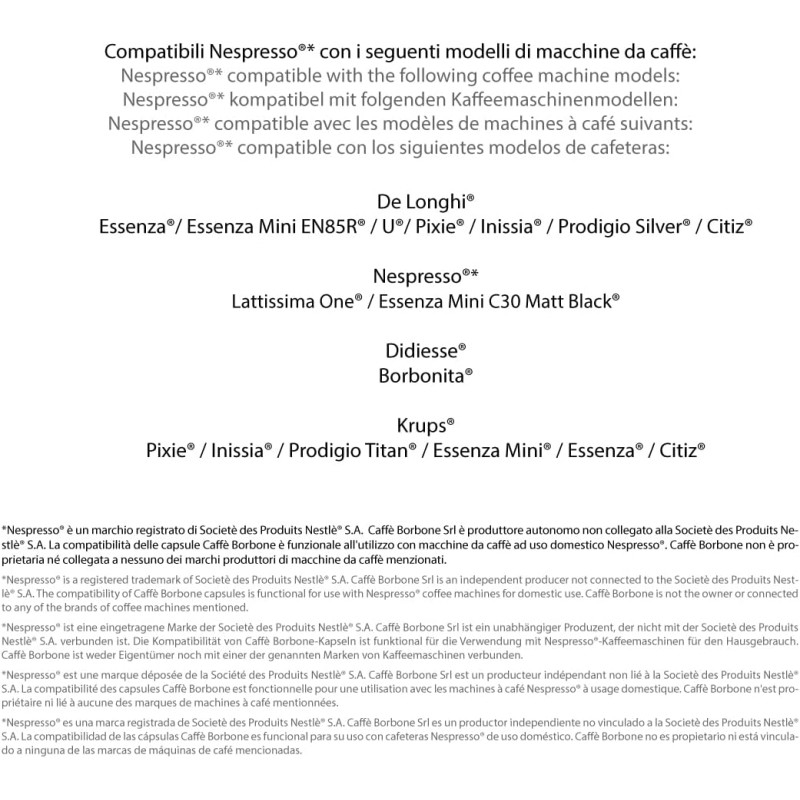 Caffè Borbone Respresso, Miscela Blu - 100 Capsule - Compatibili con le Macchine ad uso domestico Nespresso * - Miscela Blu