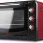 Girmi FE42 Forno Elettrico Ventilato, 2000 W, 42 Litri, Ventilazione, Luce interna, Griglia Inox, Funzione di cottura, Base, Grill, Combinata, Accessori inclusi, Rosso / Nero - 42 Litri