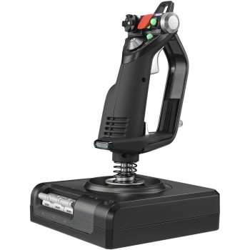 Logitech G Saitek X52 Pro Flight Control System, Controller di Simulazione con Acceleratore, Joystick X52 Professionale, Acceleratore Progressivo, Centraggio Doppia Molla, USB, PC, Nero Logitech G Saitek X52 Pro Flight Control System, Controller di Simulazione con Acceleratore, Joystick X52 Professionale, Acceleratore Progressivo, Centraggio Doppia Molla, USB, PC, Nero