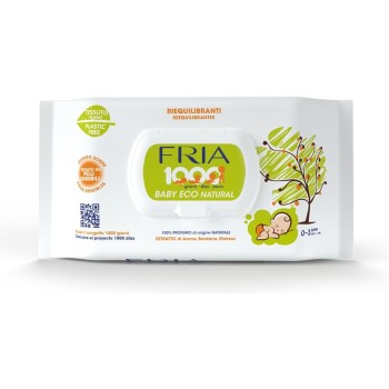 Fria Baby Eco Natural 1000 Giorni Salviette per Cambio Pannolino, Formula con Estratto di Avena ad Azione Riequilibrante sulla Pelle, Dermatologicamente Testate, Confezione da 72 Salviette - 72 unità (Confezione da 1) Fria Baby Eco Natural 1000 Giorni Salviette per Cambio Pannolino, Formula con Estratto di Avena ad Azione Riequilibrante sulla Pelle, Dermatologicamente Testate, Confezione da 72 Salviette - 72 unità (Confezione da 1)