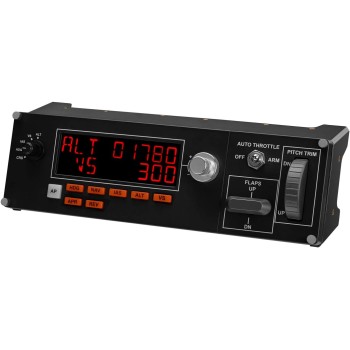 Logitech G Saitek Pro Flight Controller Pilota Automatico per Simulatore di Volo Professionale, Pannello Multiplo di Volo, Indicatori LED in Tempo Reale, Controlli Dedicati, USB, PC - Nero Logitech G Saitek Pro Flight Controller Pilota Automatico per Simulatore di Volo Professionale, Pannello Multiplo di Volo, Indicatori LED in Tempo Reale, Controlli Dedicati, USB, PC - Nero