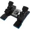 Logitech G Saitek Pro Flight Rudder, Pedaliera del Timone di Volo, Freni a Pedale Simulazione Professionale, Manopola Tensione Regolabile, Controllo ‎FPreciso, Pedali Antiscivolo, USB, PC - Nero