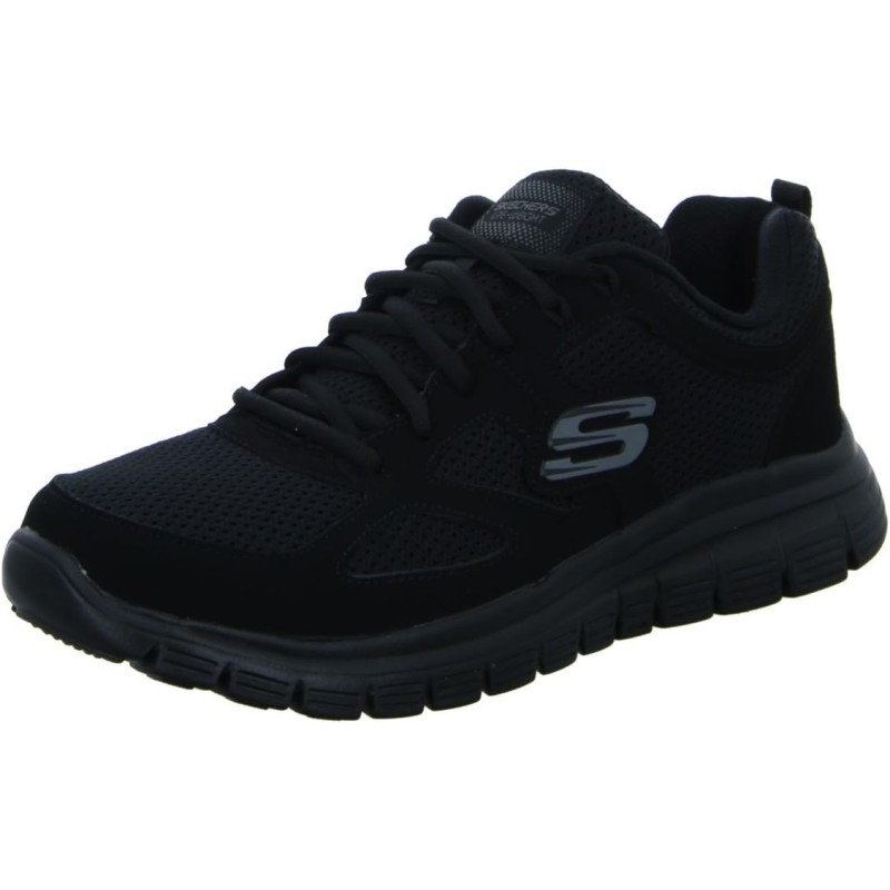 Skechers Burns Agoura, Sneakers,Sports Shoes Uomo - 47.5 EU Black Leather Mesh Trim Skechers Burns Agoura, Sneakers,Sports Shoes Uomo - 47.5 EU Black Leather Mesh Trim