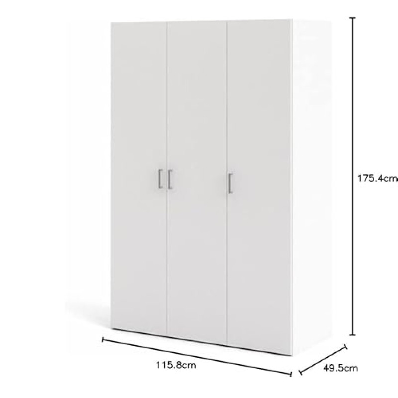 Tvilum Space Armadio, Truciolato, Bianco, small - Small Bianco
