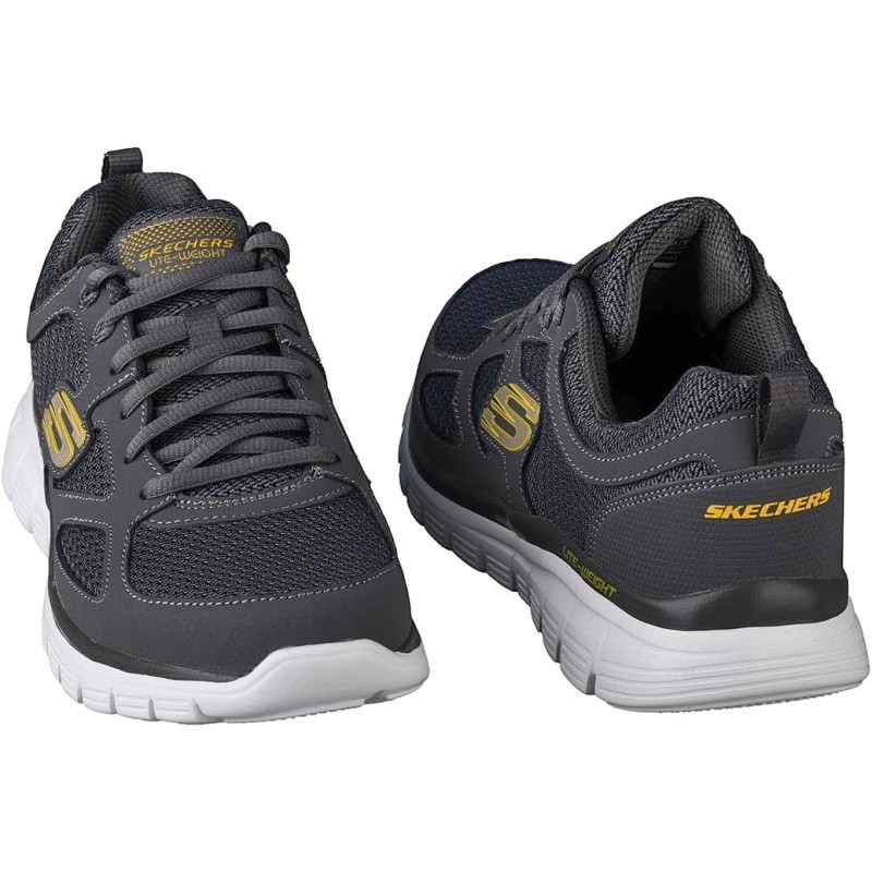 Skechers Burns Agoura, Sneakers,Sports Shoes Uomo - 40 EU Charcoal Leather Mesh Trim Skechers Burns Agoura, Sneakers,Sports Shoes Uomo - 40 EU Charcoal Leather Mesh Trim