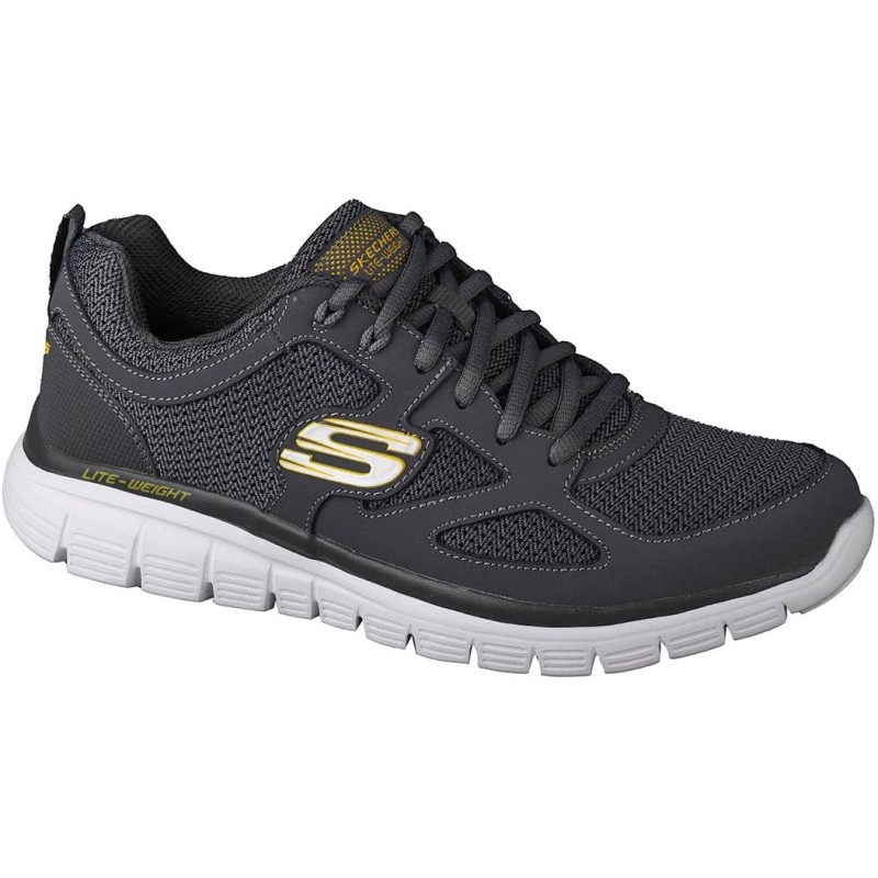 Skechers Burns Agoura, Sneakers,Sports Shoes Uomo - 40 EU Charcoal Leather Mesh Trim Skechers Burns Agoura, Sneakers,Sports Shoes Uomo - 40 EU Charcoal Leather Mesh Trim