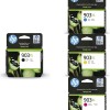 HP 903XL Nero, Ciano, Giallo e Magenta, Bundle da 4 Cartucce Originali, Alta Capacità, Compatibili con Stampanti OfficeJet 6950, OfficeJet Pro 6960 e 6970
