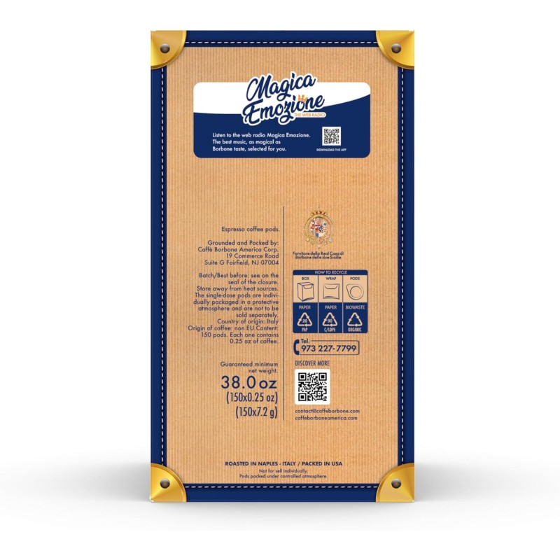 Caffè Borbone Cialda Compostabile, Miscela Blu - 150 Cialde - Sistema ESE - Miscela Blu Caffè Borbone Cialda Compostabile, Miscela Blu - 150 Cialde - Sistema ESE - Miscela Blu
