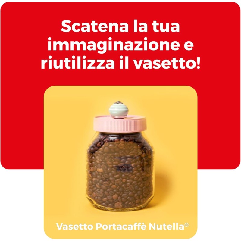 Nutella - Crema Spalmabile alle Nocciole e Cacao, Senza Glutine, Conservanti e Grassi Idrogenati, Ideale a Colazione, Vasetto da 600 gr - 600 g (Confezione da 1)