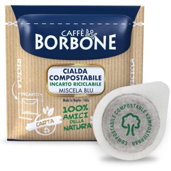 Caffè Borbone Cialda Compostabile, Miscela Blu - 100 Cialde - Sistema ESE - Miscela Blu Caffè Borbone Cialda Compostabile, Miscela Blu - 100 Cialde - Sistema ESE - Miscela Blu