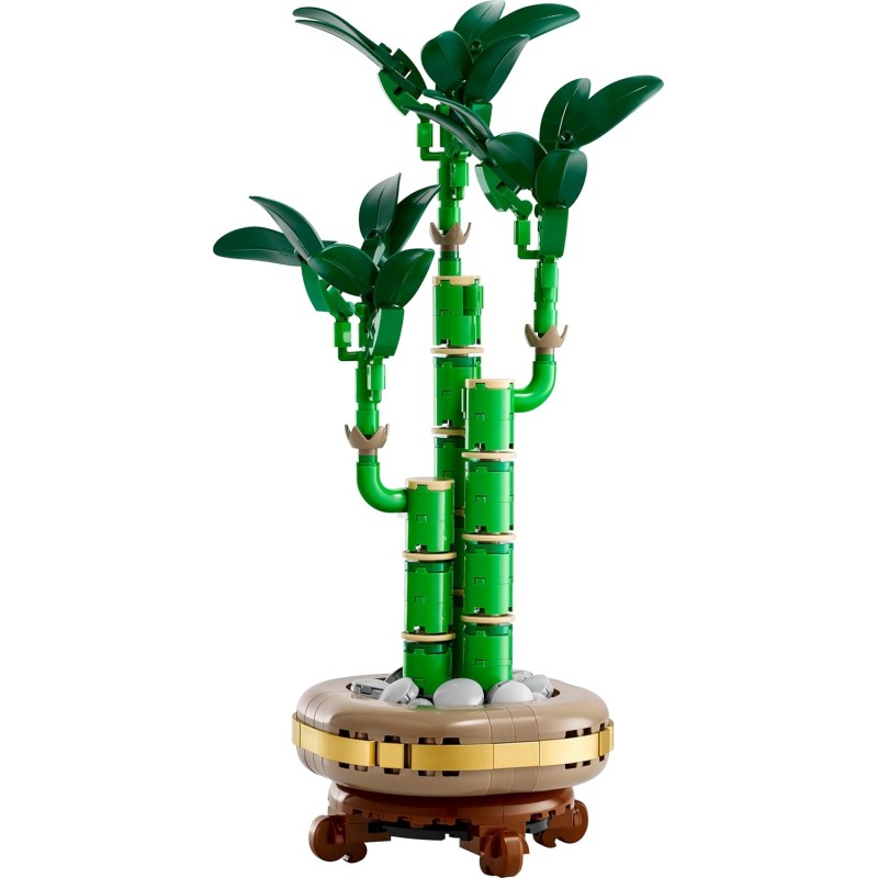 LEGO Botanicals Bambù del Buon Auspicio, Pianta Artificiale da Arredamento Interno con Vaso Finto, Decorazione di Casa o Ufficio, Idea Regalo per Donna, Uomo e Adulti dalla Botanical Collection 10344