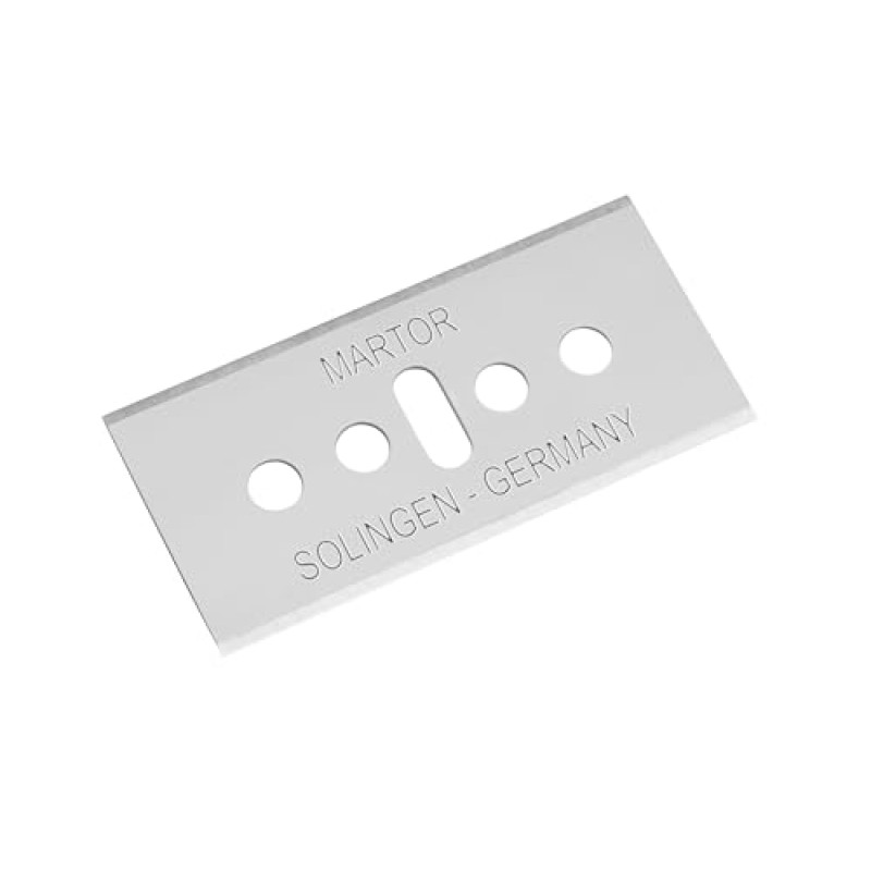 MARTOR Coltello di sicurezza con retrazione della lama, SECUNORM 175, coltello professionale per Cutter, Coltello per cartone, piccolo, in plastica, Per mancini e destrorsi - B01N9J8T0E Metallico