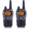 Midland - Walkie Talkie XT70, 2 Ricetrasmittenti Professionali Dual Band 93 Canali - 69 LPD/24 PMR446 Senza Licenza, Autonomia 18H, Copertura 12Km, Ricarica Rapida e Accessori, 38 toni CTCSS + 83 DCS - Grigio