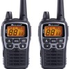 Midland - Walkie Talkie XT70, 2 Ricetrasmittenti Professionali Dual Band 93 Canali - 69 LPD/24 PMR446 Senza Licenza, Autonomia 18H, Copertura 12Km, Ricarica Rapida e Accessori, 38 toni CTCSS + 83 DCS - Grigio