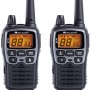 Midland - Walkie Talkie XT70, 2 Ricetrasmittenti Professionali Dual Band 93 Canali - 69 LPD/24 PMR446 Senza Licenza, Autonomia 18H, Copertura 12Km, Ricarica Rapida e Accessori, 38 toni CTCSS + 83 DCS - Grigio
