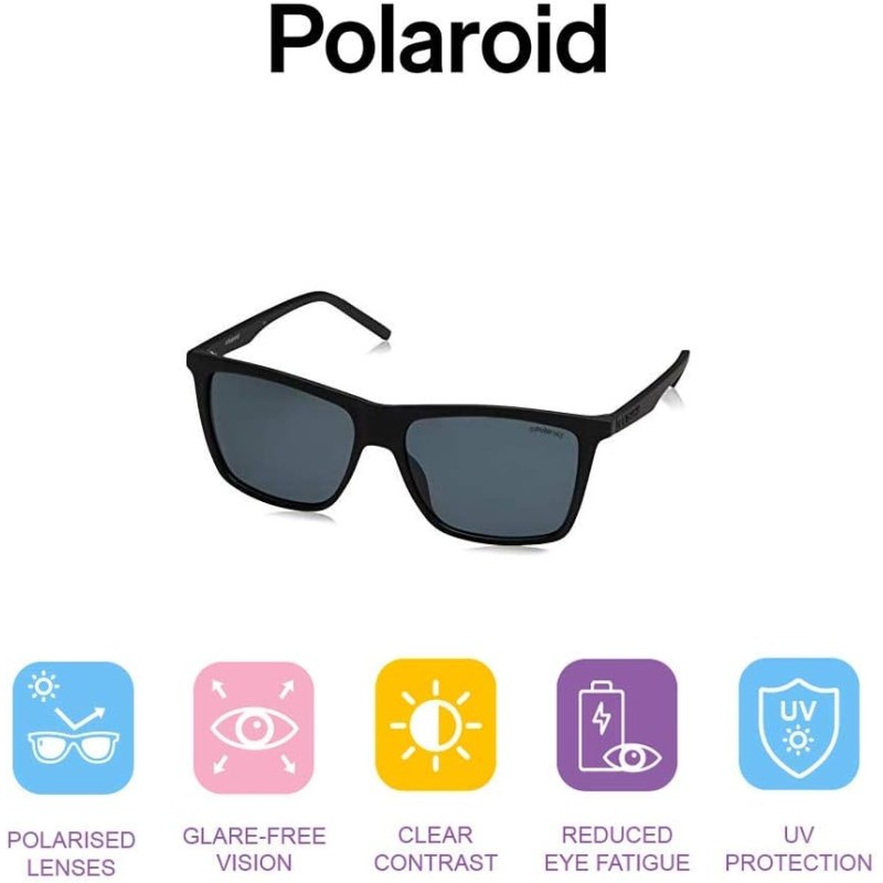 Polaroid PLD 2050/S Sunglasses, Black, 55 Men, Black, 55 Polaroid PLD 2050/S Sunglasses, Black, 55 Men, Black, 55