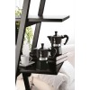 Bialetti Caffettiera Moka Express Color, 6 Tazze, Manico anti scottatura, Non adatta a induzione, 6 Tazze (250 ml), Alluminio, Nero - 6 Tazze Nero