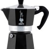 Bialetti Caffettiera Moka Express Color, 6 Tazze, Manico anti scottatura, Non adatta a induzione, 6 Tazze (250 ml), Alluminio, Nero - 6 Tazze Nero