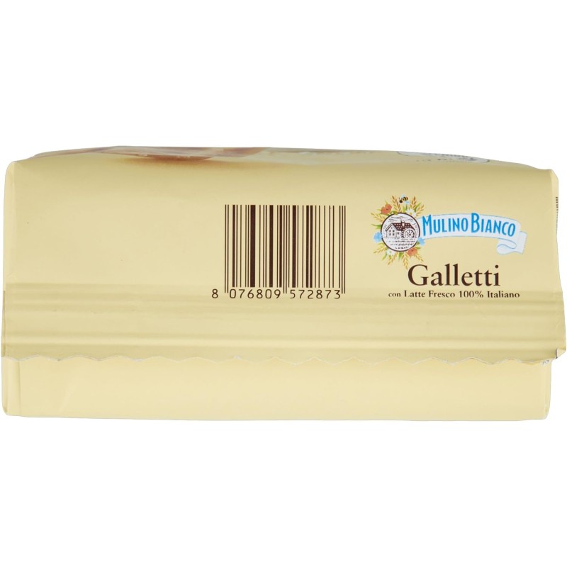 Mulino Bianco Biscotti Frollini Galletti con Latte Fresco 100% Italiano, 350g - 350g Mulino Bianco Biscotti Frollini Galletti con Latte Fresco 100% Italiano, 350g - 350g