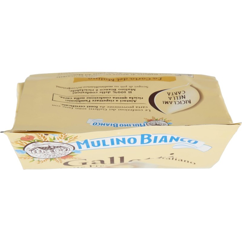 Mulino Bianco Biscotti Frollini Galletti con Latte Fresco 100% Italiano, 350g - 350g Mulino Bianco Biscotti Frollini Galletti con Latte Fresco 100% Italiano, 350g - 350g
