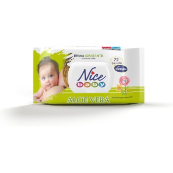 Nice Baby Aloe Vera Salviette per Cambio Pannolino, con Aloe Vera ad Effetto Idratante sulla Pelle, Dermatologicamente Testate, Confezione da 72 Salviette - 72 unità (Confezione da 1) Nice Baby Aloe Vera Salviette per Cambio Pannolino, con Aloe Vera ad Effetto Idratante sulla Pelle, Dermatologicamente Testate, Confezione da 72 Salviette - 72 unità (Confezione da 1)