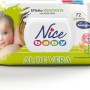 Nice Baby Aloe Vera Salviette per Cambio Pannolino, con Aloe Vera ad Effetto Idratante sulla Pelle, Dermatologicamente Testate, Confezione da 72 Salviette - 72 unità (Confezione da 1)