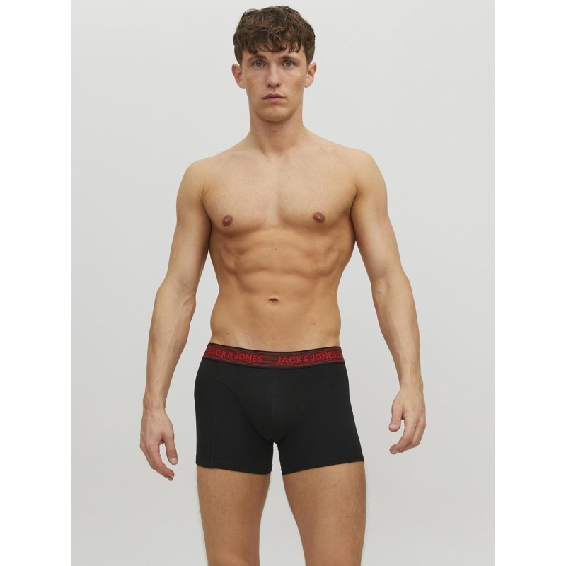 JACK & JONES Trunks 3-Pack Trunks - XXL Grigio (Asphalt Detail:hawaian Ocean & Fiery Red) JACK & JONES Trunks 3-Pack Trunks - XXL Grigio (Asphalt Detail:hawaian Ocean & Fiery Red)
