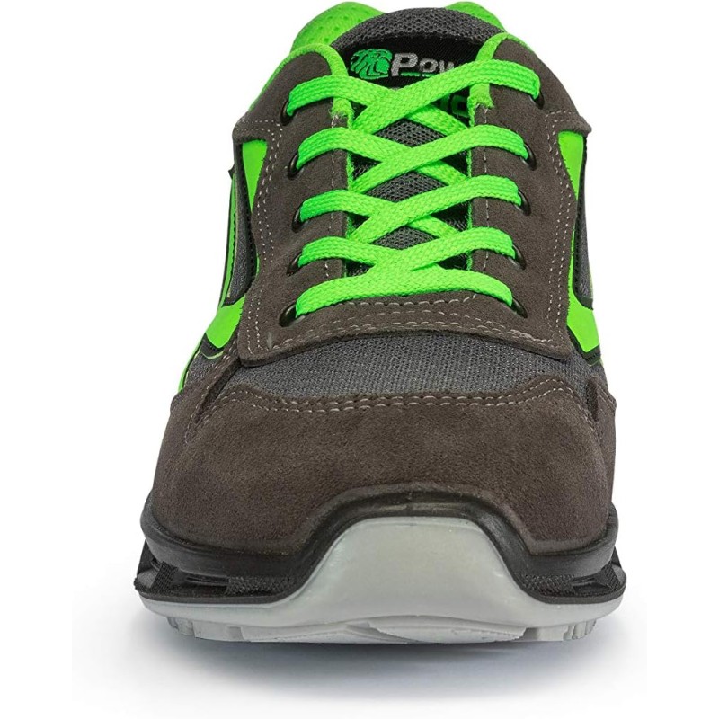 U-Power Red Lion Point, Scarpe Antinfortunistiche Unisex, Scarpe da Ginnastica in Pelle Leggere, Flessibili, Antiperforazione, con Inserto Infinergy, con Puntale in Alluminio & (Green_47)