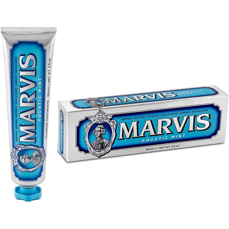Marvis Dentifricio Aquatic Mint, 85ml - 85 ml (Confezione da 1) Blue
