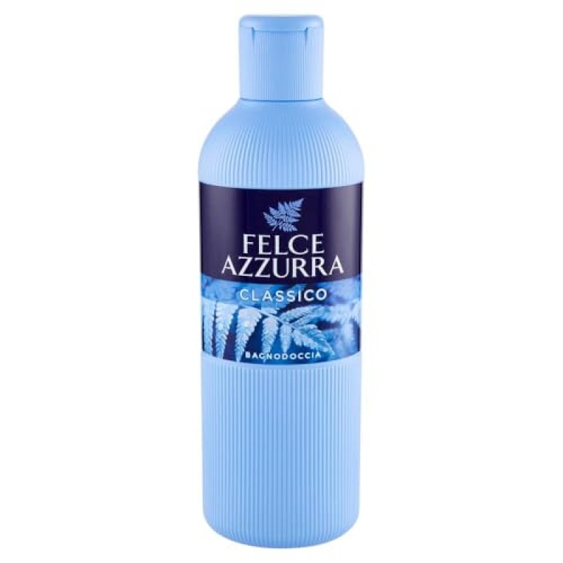 Felce Azzurra - Bagnoschiuma Profumato Classico, Bagno Schiuma Detergente Delicato Idratante per Pelle Morbida con Note di Rosa, Lavanda e Patchouli, Bagnodoccia Dermatologicamente Testato, 650 ml