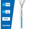 VulTech SC13602-50 Matassa LAN Categoria 6 FTP 50 Metri 23AWG Bobina di Rete Ethernet 50m Cat6 - 50 Metri Cat. 6 FTP