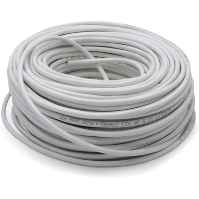 VulTech SC13502-50 Matassa Lan Categoria 6 UTP 50 Metri 23AWG Bobina di Rete Ethernet 50m Cat6, 100 Ohm - 50 Metri Cat. 6 UTP