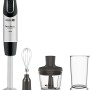 Moulinex DD6558 Quickchef 3in1 Frullatore a Immersione, 1000 W, Mixer con Tecnologia Powelix e 10 Velocità, 3 Accessori, Bicchiere 800 ml, Tritatutto 500 ml e Frusta, Lame in Acciaio Inossidabile