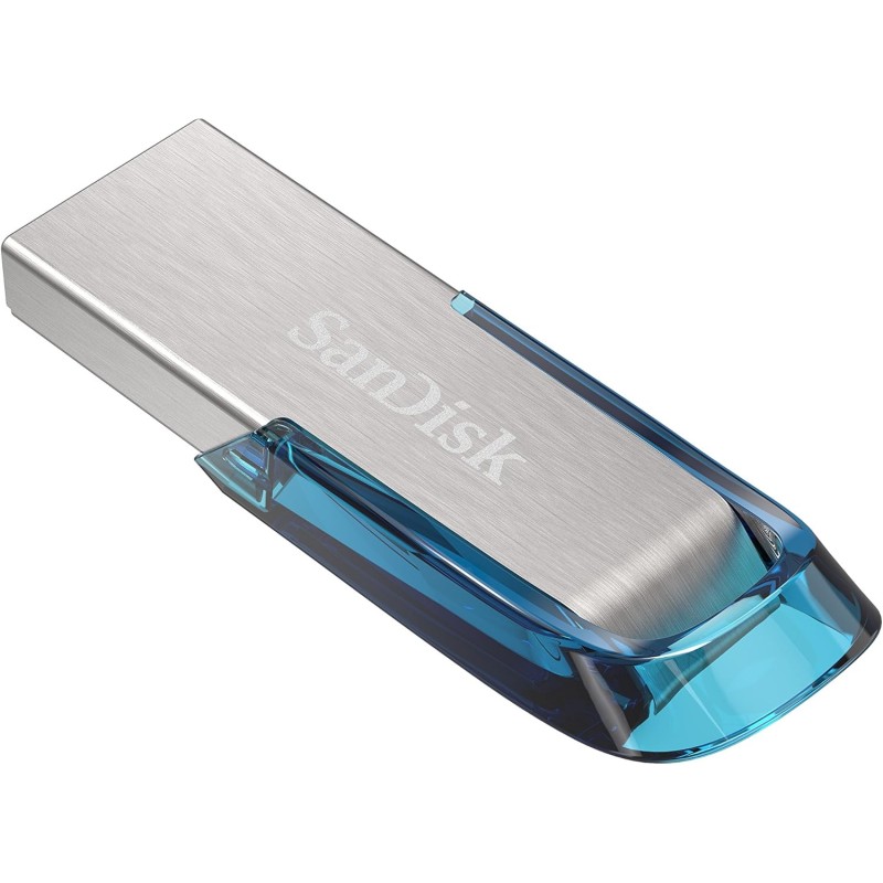 Sandisk Ultra Flair 64 GB, Chiavetta USB 3.0, Velocità di Lettura fino a 150 MB/s, Blu - 64 GB Blu Sandisk Ultra Flair 64 GB, Chiavetta USB 3.0, Velocità di Lettura fino a 150 MB/s, Blu - 64 GB Blu
