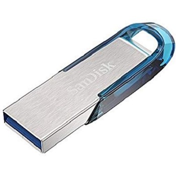Sandisk Ultra Flair 64 GB, Chiavetta USB 3.0, Velocità di Lettura fino a 150 MB/s, Blu - 64 GB Blu