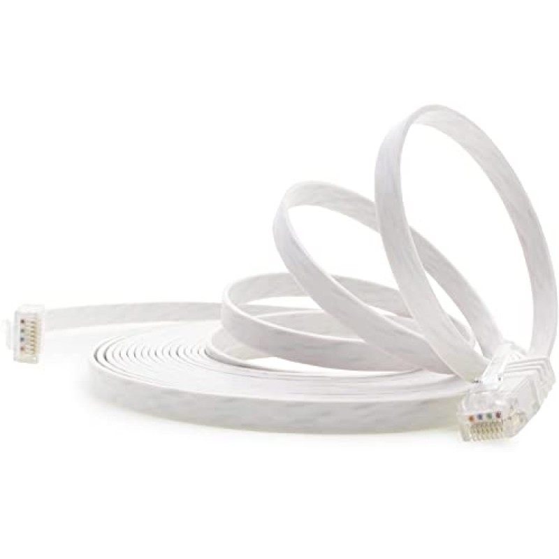 Techly Professional 100297 Cavo di Rete Patch Piatto in CCA Cat.5E Bianco UTP 3 Metri Bianco - U/UTP: Non schermato 3 m Bianco Techly Professional 100297 Cavo di Rete Patch Piatto in CCA Cat.5E Bianco UTP 3 Metri Bianco - U/UTP: Non schermato 3 m Bianco