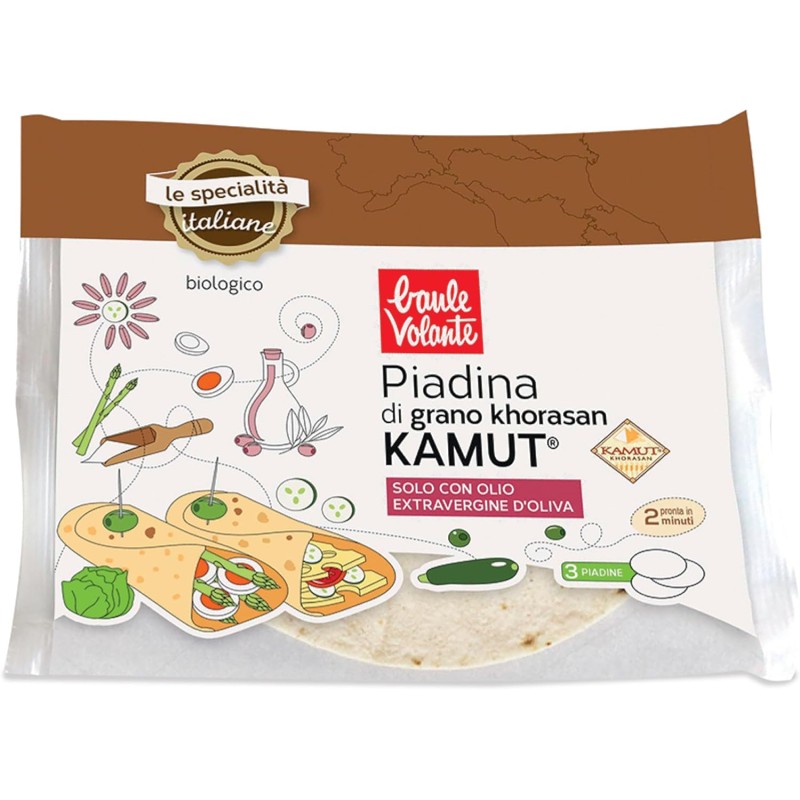 Piadina di kamut 240 gr Piadina di kamut 240 gr