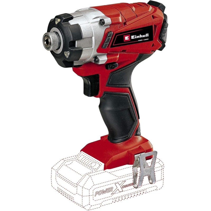 Einhell TE-CI 18/1 Li-Solo Avvitatore a impulsi a batteria Power X-Change (18V, giri al min. 0-2300, torsione 140Nm, attacco bits esagonale, 3 luci, senza batteria e caricabatteria)