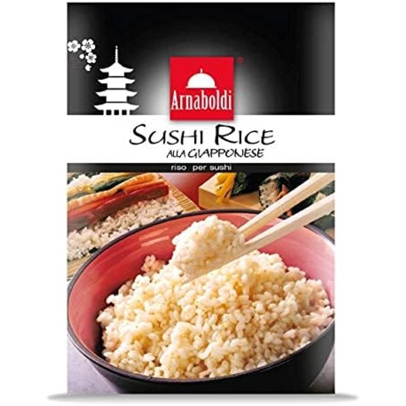Arnaboldi Riso per Sushi alla Giapponese, Sushi Rice [1 Confezione da 500g] - 11.1 cm x 4.6 cm x 16.2 cm