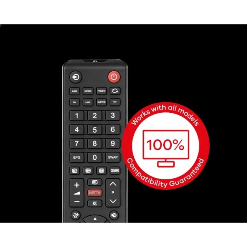 One For All Toshiba URC1919 - Compatibile con tutti i televisori Toshiba (LED, LCD, Plasma) nero One For All Toshiba URC1919 - Compatibile con tutti i televisori Toshiba (LED, LCD, Plasma) nero