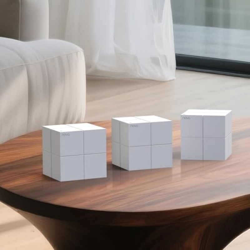 Tenda Nova MW6 WiFi Mesh, Dual Band AC1200, 2 Porte Ethernet Gigabit, Modalità Router e Access Point, Parental Control, 3 Pezzi con Copertura 300m - MW6-3 Pack (500 m², GE)