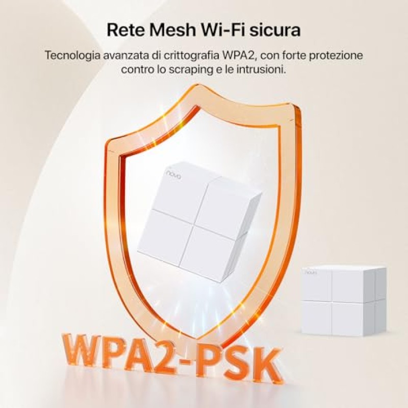 Tenda Nova MW6 WiFi Mesh, Dual Band AC1200, 2 Porte Ethernet Gigabit, Modalità Router e Access Point, Parental Control, 3 Pezzi con Copertura 300m - MW6-3 Pack (500 m², GE)