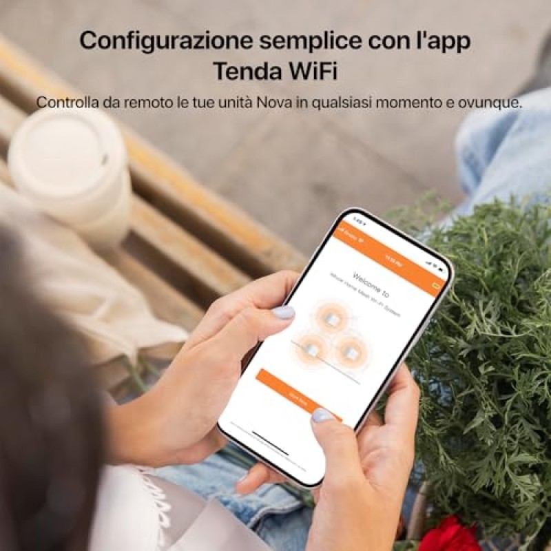 Tenda Nova MW6 WiFi Mesh, Dual Band AC1200, 2 Porte Ethernet Gigabit, Modalità Router e Access Point, Parental Control, 3 Pezzi con Copertura 300m - MW6-3 Pack (500 m², GE)