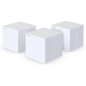 Tenda Nova MW6 WiFi Mesh, Dual Band AC1200, 2 Porte Ethernet Gigabit, Modalità Router e Access Point, Parental Control, 3 Pezzi con Copertura 300m - MW6-3 Pack (500 m², GE)