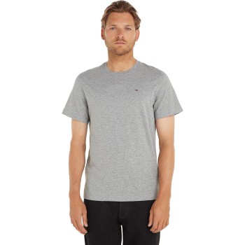 Tommy Jeans Uomo T-Shirt Maniche Corte Tjm Original Slim - L Grigio (Lt Grey Htr)