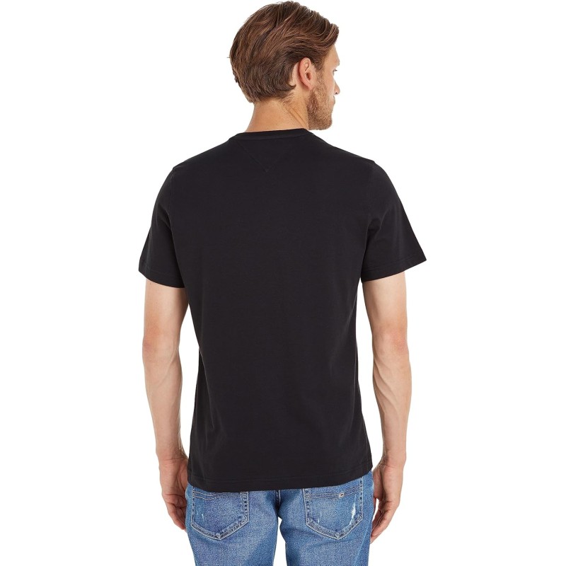 Tommy Jeans Uomo T-Shirt Maniche Corte Tjm Original Slim - M Nero (Tommy Black) Tommy Jeans Uomo T-Shirt Maniche Corte Tjm Original Slim - M Nero (Tommy Black)