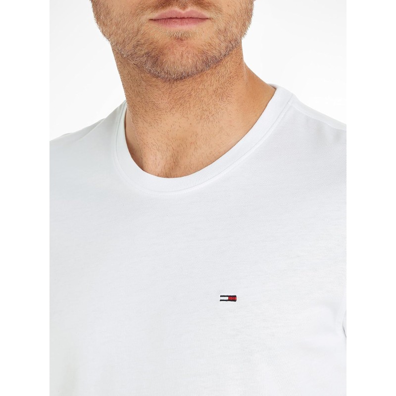 Tommy Jeans Uomo T-Shirt Maniche Corte Tjm Original Slim - M Bianco (Classic White) Tommy Jeans Uomo T-Shirt Maniche Corte Tjm Original Slim - M Bianco (Classic White)