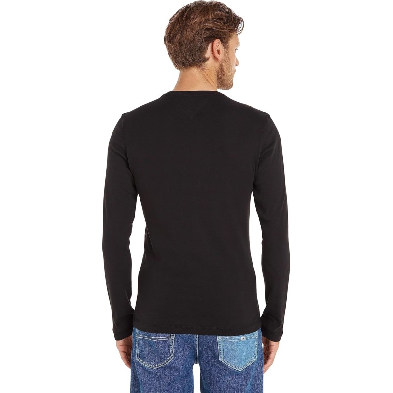 Tommy Jeans Uomo Maglietta Maniche Lunghe TJM Original Maniche Lunghe - L Nero (Tommy Black) Tommy Jeans Uomo Maglietta Maniche Lunghe TJM Original Maniche Lunghe - L Nero (Tommy Black)