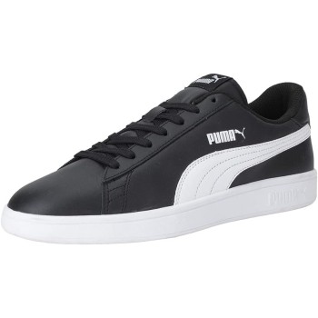 PUMA Puma Smash V2 L, Scarpe da Ginnastica, Unisex - Adulto - 38 EU Nero Puma Black Puma White