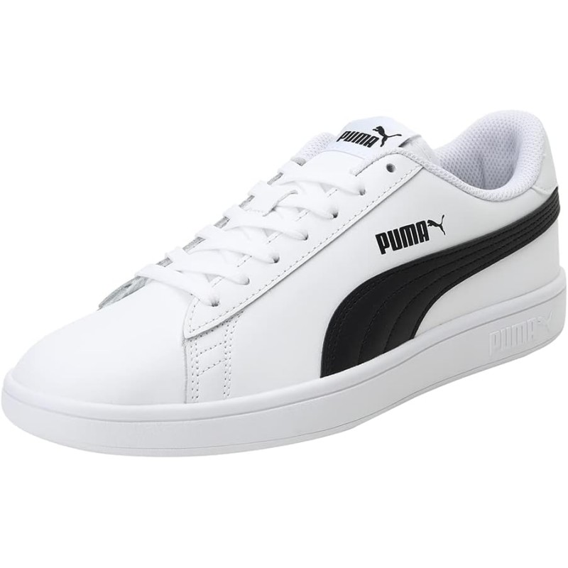 PUMA Puma Smash V2 L, Scarpe da Ginnastica, Unisex - Adulto - 38.5 EU Bianco Puma White Puma Black PUMA Puma Smash V2 L, Scarpe da Ginnastica, Unisex - Adulto - 38.5 EU Bianco Puma White Puma Black